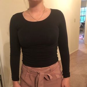 Aeropostale long sleeve crop top